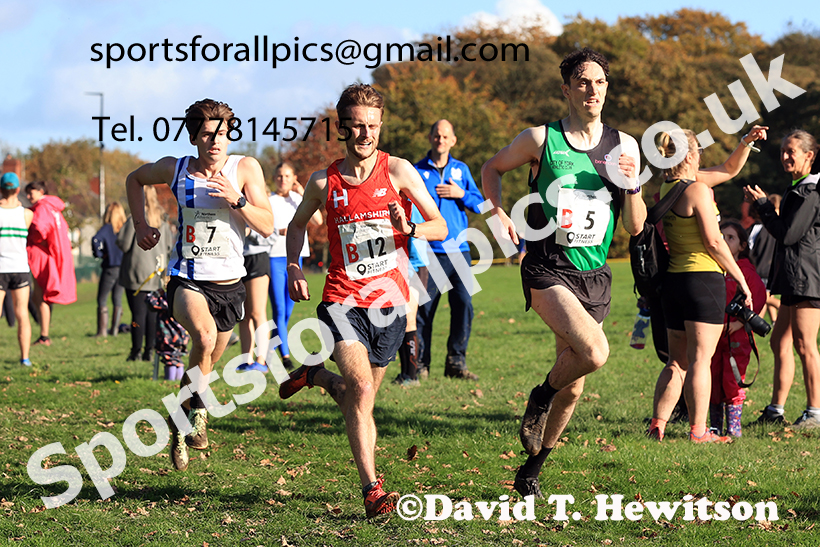 Senior men, 2024 Northern Cross Country Relays, Graves Park, Sheffield.   Photo: David T. Hewitson/Sports for All Pics